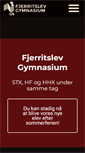 Mobile Screenshot of fjerritslev-gym.dk